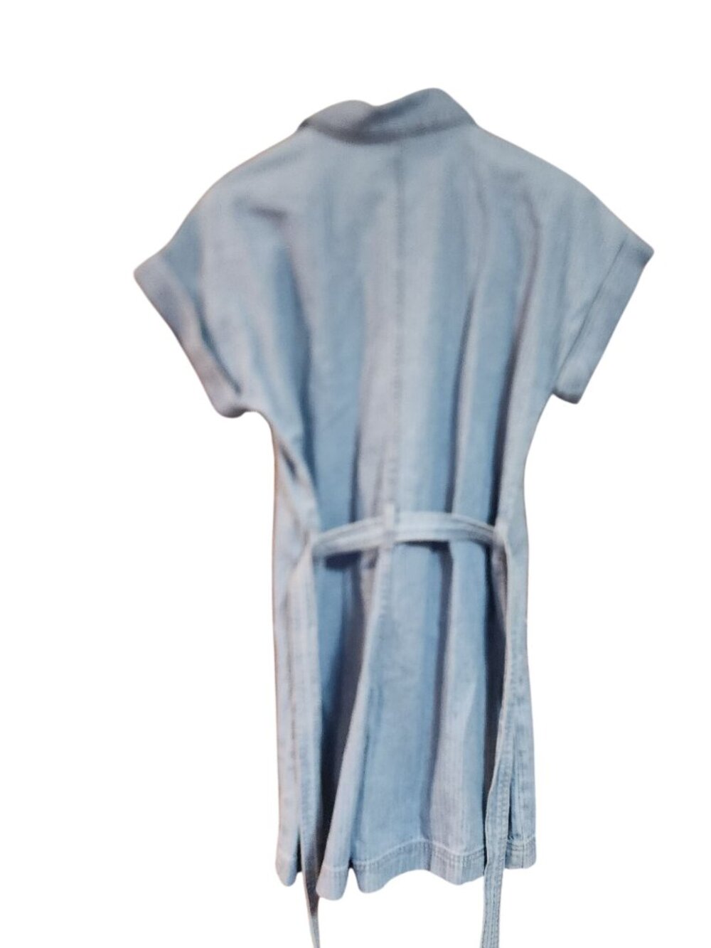 Ariat Herringbone utility-style denim romper with cuffed short sleeves Womens si - Picture 2 of 5